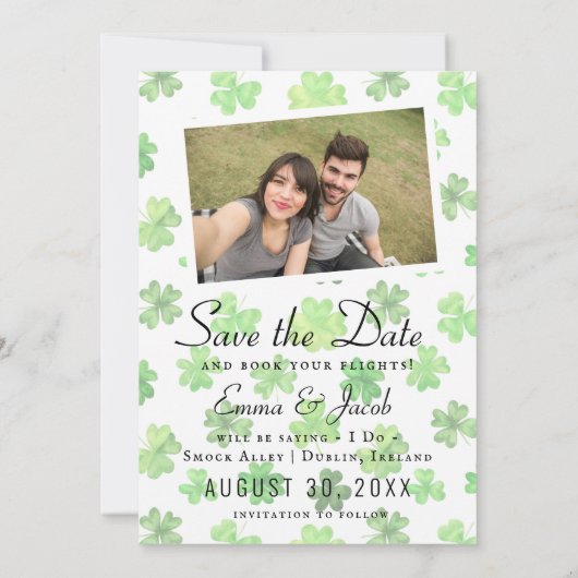 Hochzeit in Urlaubsort - Pass Save the Date | Iris (Rückseite)