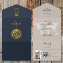 Hochzeit in Urlaubsort Passport Compass Hochzeit