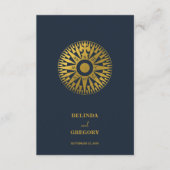 Hochzeit in Urlaubsort Passport Compass Hochzeit Begleitkarte (Vorderseite)