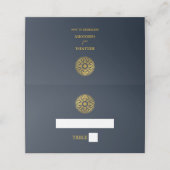 Hochzeit in Urlaubsort Passport Compass Hochzeit Platzkarte (Außenseite Aufgefaltet)