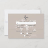 Hochzeit in Urlaubsort Passport Compass Hochzeit RSVP Karte (Rückseite)
