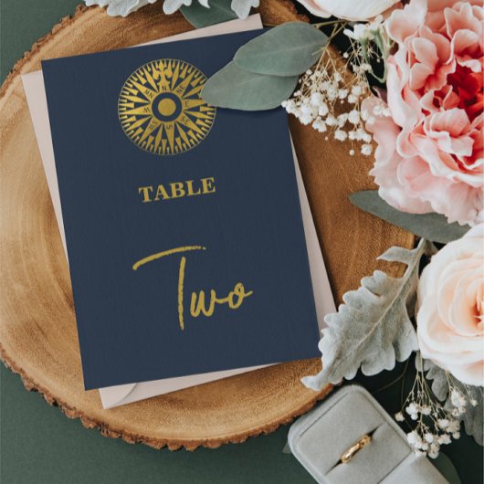 Hochzeit in Urlaubsort Passport Compass Hochzeit Tischnummer