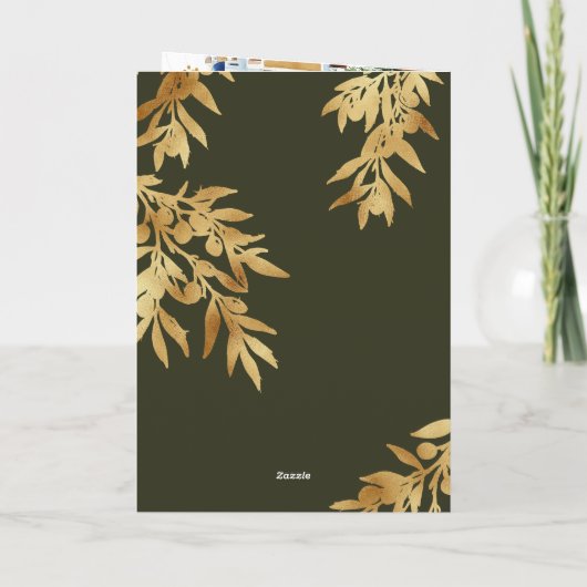 Hochzeit in Urlaubsort-Passport für Olivenöl - QR- Einladung (Rückseite)