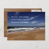 Hochzeit in Urlaubsort Postkarte (Vorne/Hinten)