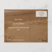 Hochzeit in Urlaubsort Postkarte (Rückseite)