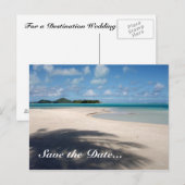 Hochzeit in Urlaubsort Postkarte (Vorne/Hinten)