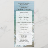 Hochzeit in Urlaubsort-Programm, Beach Theme Programm (Rückseite)