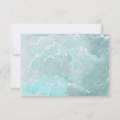 Hochzeit in Urlaubsort QR RSVP Karte (Rückseite)