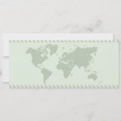 Hochzeit in Urlaubsort Sage Boarding Pass QR Code Einladung (Rückseite)