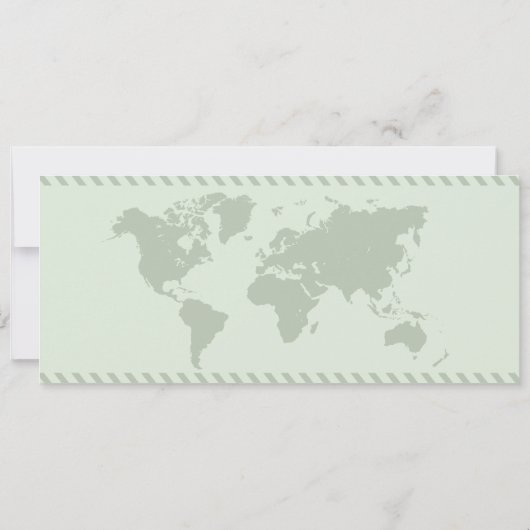 Hochzeit in Urlaubsort Sage Boarding Pass QR Code Einladung (Rückseite)