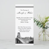 Hochzeit in Urlaubsort San Francisco Programm (Stehend Vorderseite)