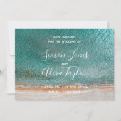 Hochzeit in Urlaubsort Save the Date (Vorderseite)