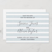 Hochzeit in Urlaubsort Save the Date (Vorne/Hinten)