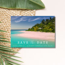 Hochzeit in Urlaubsort Save the Date