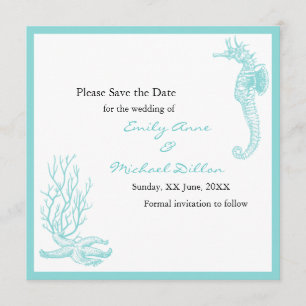 Hochzeit in Urlaubsort Save the Date