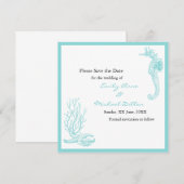 Hochzeit in Urlaubsort Save the Date (Vorne/Hinten)