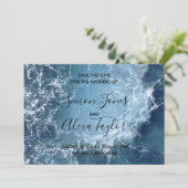 Hochzeit in Urlaubsort Save the Date (Stehend Vorderseite)