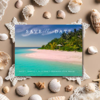 Hochzeit in Urlaubsort Save the Date