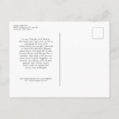 Hochzeit in Urlaubsort Save the Date Ankündigungspostkarte (Rückseite)