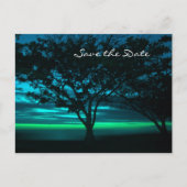 Hochzeit in Urlaubsort Save the Date Ankündigungspostkarte (Vorderseite)
