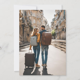 Hochzeit in Urlaubsort Save the Date Einladung