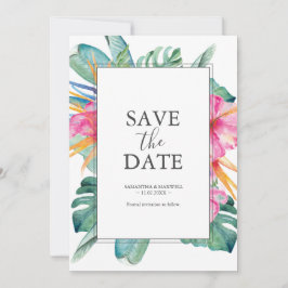 Hochzeit in Urlaubsort Save the Date Einladung