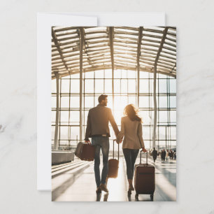 Hochzeit in Urlaubsort Save the Date Einladung