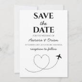 Hochzeit in Urlaubsort Save the Date Einladung (Vorderseite)