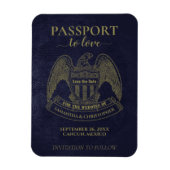 Hochzeit in Urlaubsort Save the Date Niedlicher Pa Magnet (Vertikal)