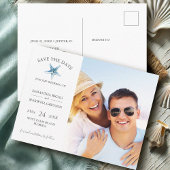 Hochzeit in Urlaubsort Save the Date Postkarte