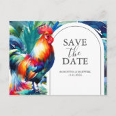 Hochzeit in Urlaubsort Save the Date Postkarten (Vorderseite)