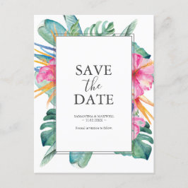 Hochzeit in Urlaubsort Save the Date Postkarten