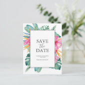 Hochzeit in Urlaubsort Save the Date Postkarten (Stehend Vorderseite)