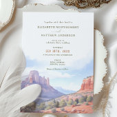 Hochzeit in Urlaubsort Sedona Arizona Einladung