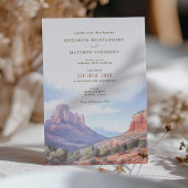 Hochzeit in Urlaubsort Sedona Arizona Einladung