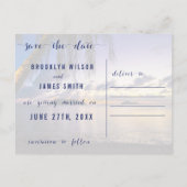 Hochzeit in Urlaubsort Speichern der Postkarten (Rückseite)