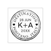 Hochzeit in Urlaubsort - Thema Visapass Gummistempel (Prägung)