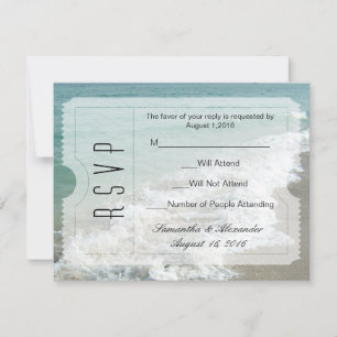 Hochzeit in Urlaubsort Ticket Einladung UAWG