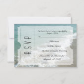 Hochzeit in Urlaubsort Ticket Kleine UAWG RSVP Karte (Vorderseite)