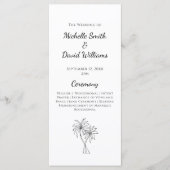 Hochzeit in Urlaubsort Tropical Palm Trees Programm (Vorderseite)