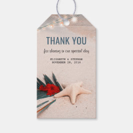 Hochzeit in Urlaubsort Tropischer Strand Geschenkanhänger