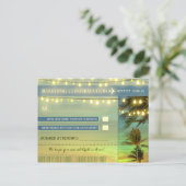 Hochzeit in Urlaubsort-UAWG-Postkarten Einladungspostkarte (Stehend Vorderseite)