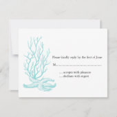 Hochzeit in Urlaubsort UAWG RSVP Karte (Vorderseite)