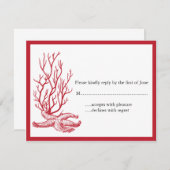 Hochzeit in Urlaubsort UAWG RSVP Karte (Vorne/Hinten)