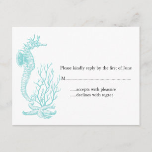 Hochzeit in Urlaubsort UAWG RSVP Karte