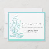 Hochzeit in Urlaubsort UAWG RSVP Karte (Vorderseite)