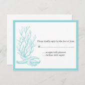 Hochzeit in Urlaubsort UAWG RSVP Karte (Vorne/Hinten)