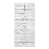 Hochzeit in Urlaubsort von Strandankern Werbekarte (Vorne)