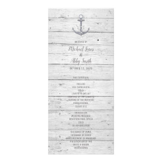 Hochzeit in Urlaubsort von Strandankern Werbekarte
