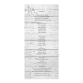 Hochzeit in Urlaubsort von Strandankern Werbekarte (Hinten)